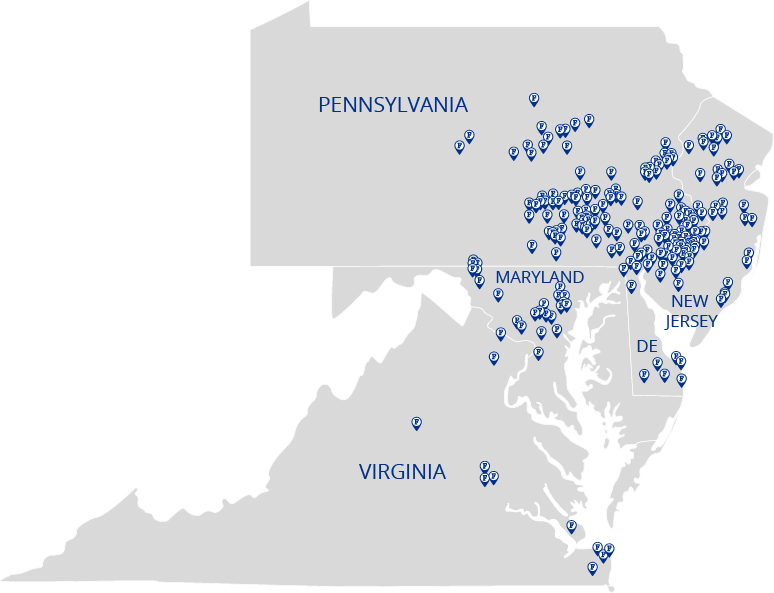 map of counties Fulton serves