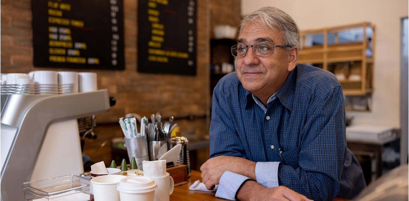 small business cafe owner